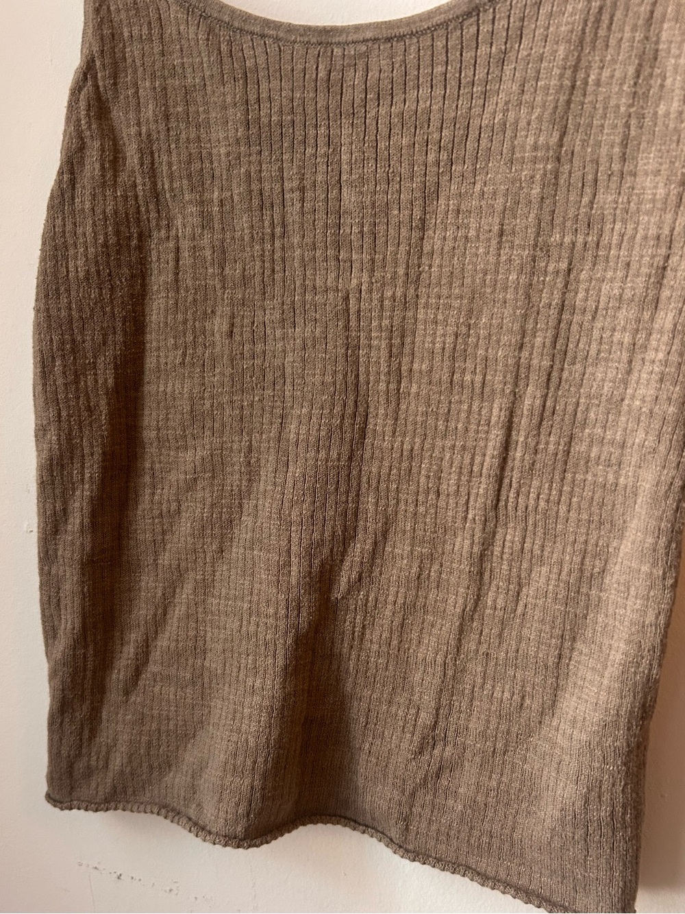 buck mason willow green coastal linen rib camisole tank cami - Picture 5 of 10